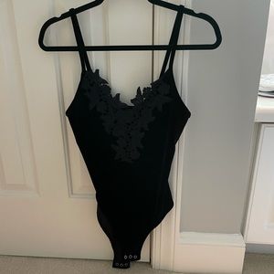 Black Velvet Bodysuit